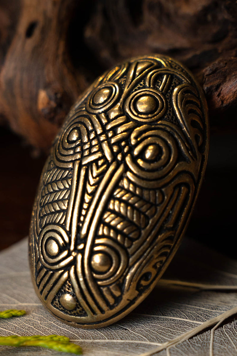 Viking schildpad broche, Dorestad, brons, prijs per stuk