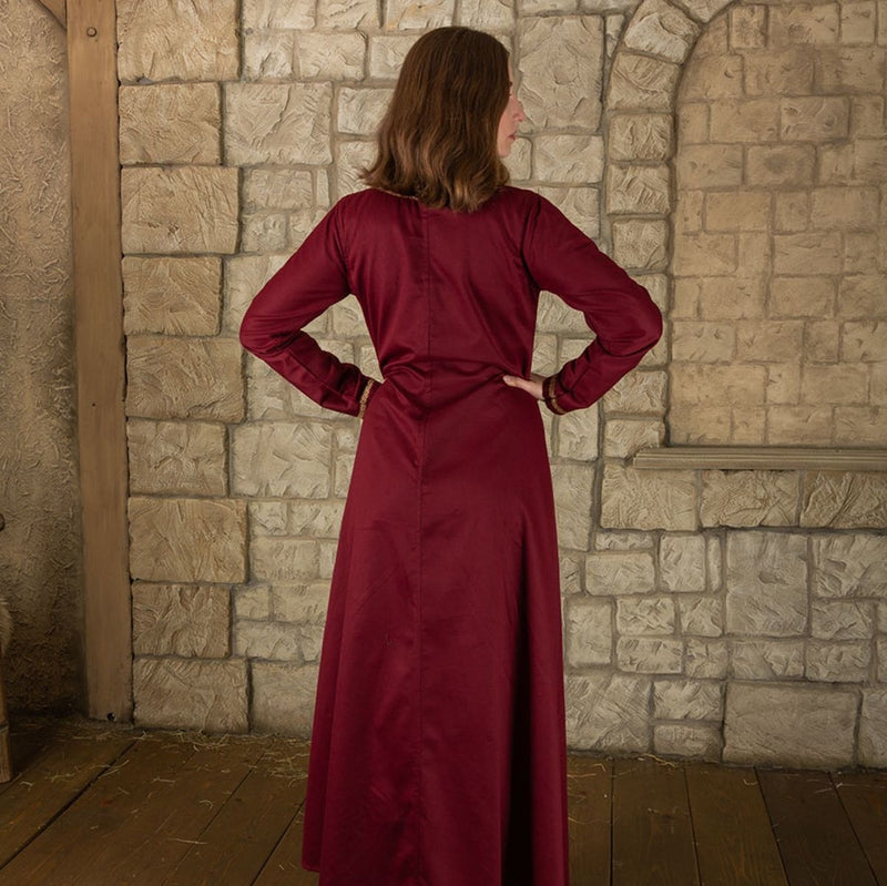Medieval vestido Heloise, rojo 