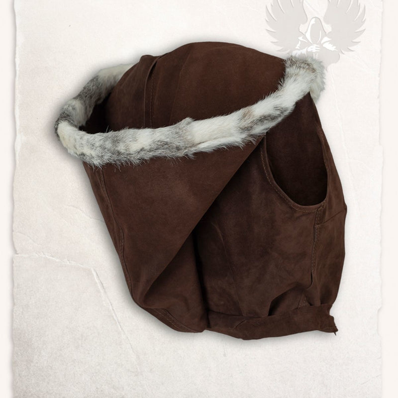 Leder top Jetta, donkerbruin