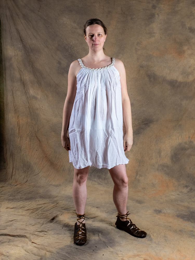 Déesses Robe Artémis, court, blanc 