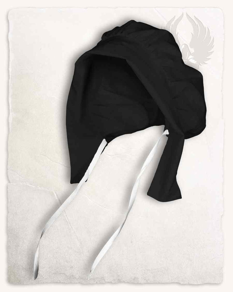 Cappuccio medievale Anna, nero 