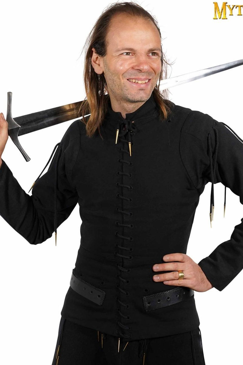 15e eeuwse arming doublet, zwart