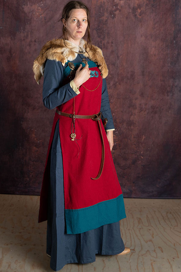 Hangeroc met Viking draken, rood