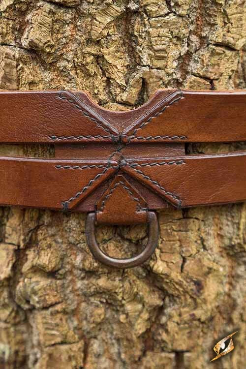 Twin X-belt, bruin, 110 cm
