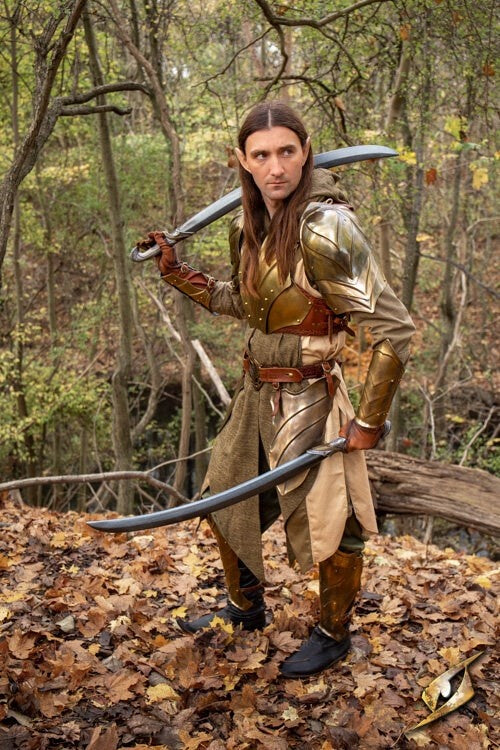 Gebogenes Larp -Elfenschwert, 105 cm