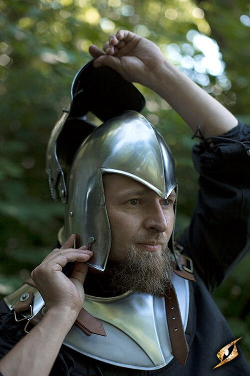 Barbute met vizier, 1-1.2 mm