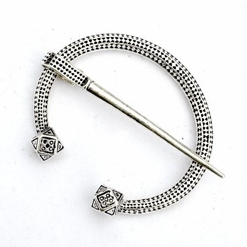 Viking hoefijzerfibula Finland, verzilverd brons