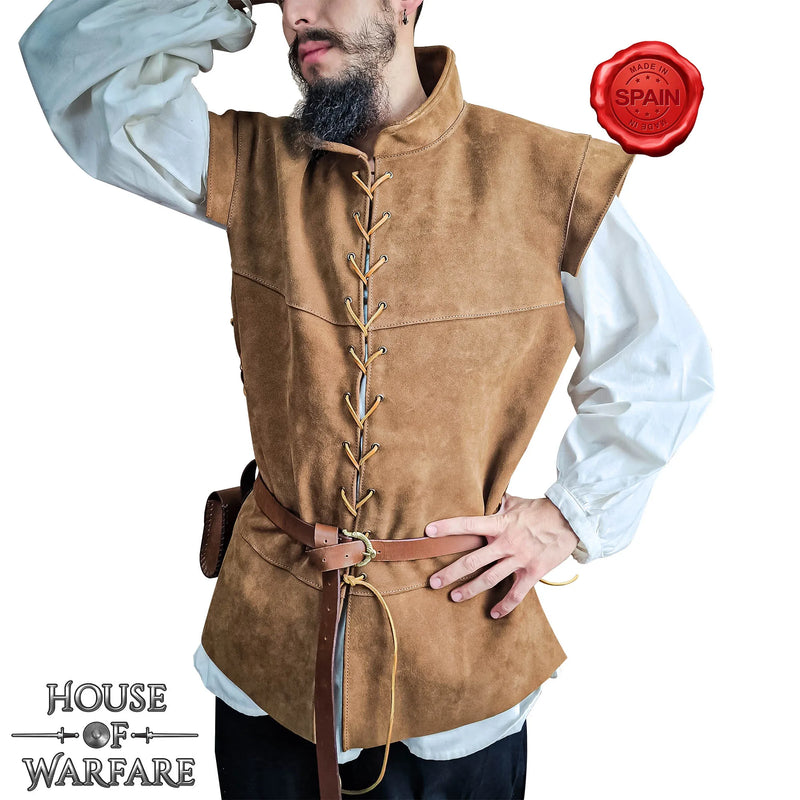 Philip, manteau de buffle du XVIIe siècle, brun 