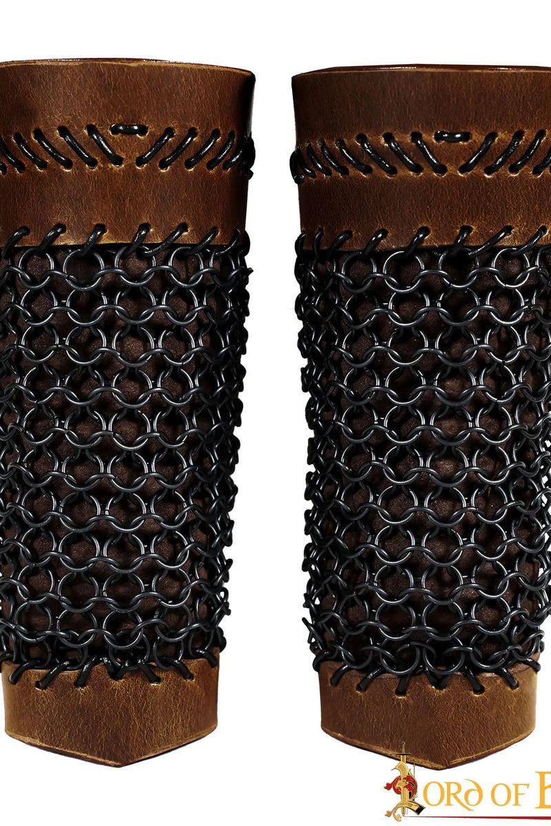 Leren monster hunter bracers met maliën