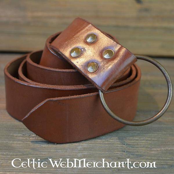 Riem met ringsluiting, 150 cm, bruin