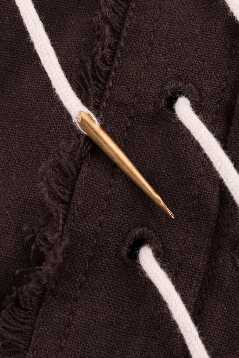 Veter met aglets, set van 5, naturel