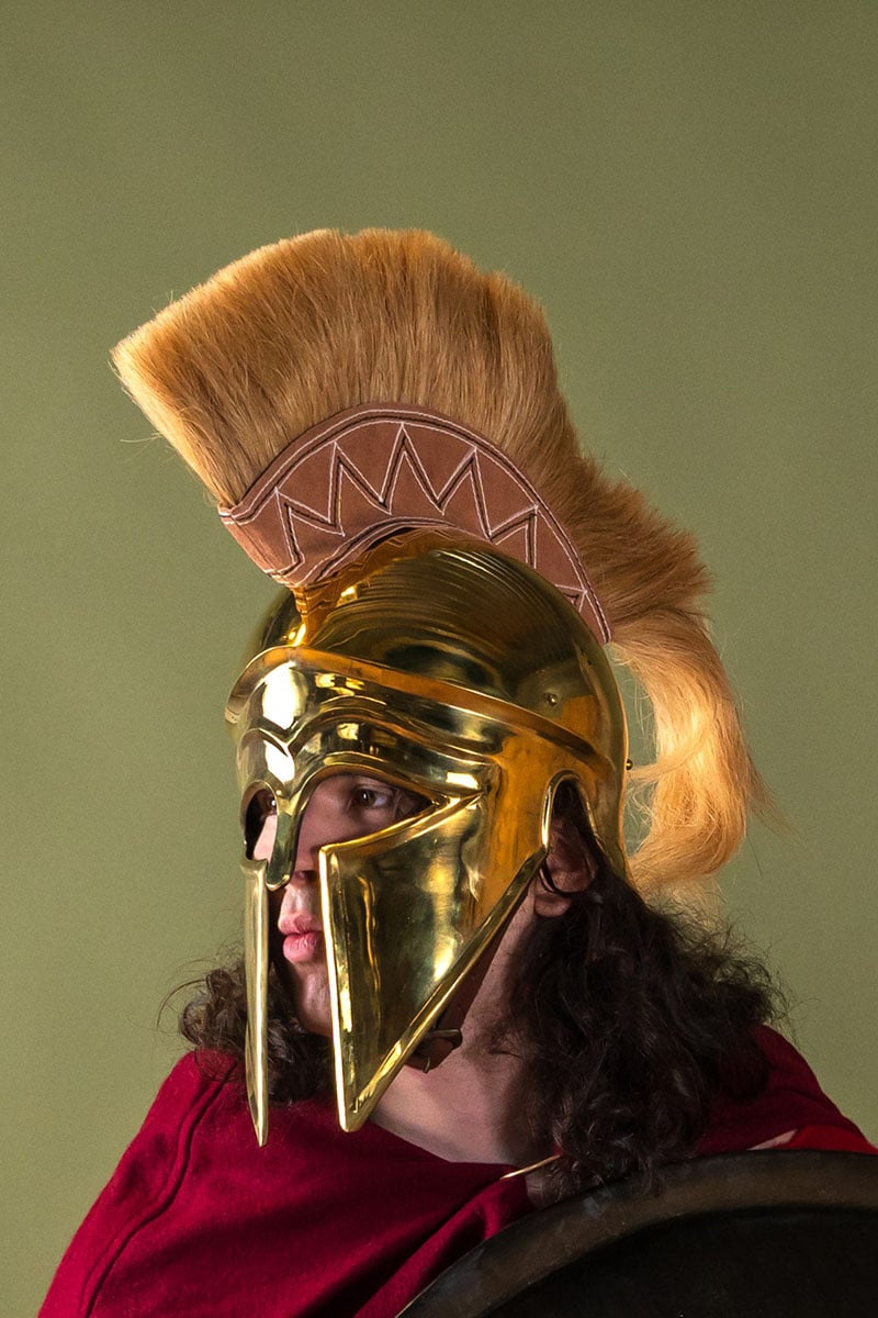 Casco corintio con penacho del yelmo, 1.3 mm 