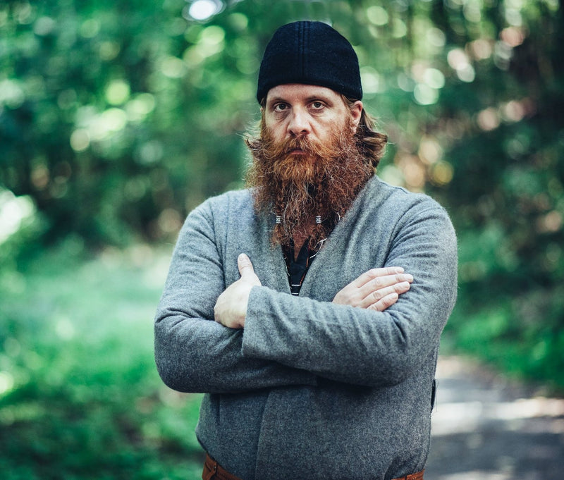 Viking kapje Ari wol, zwart