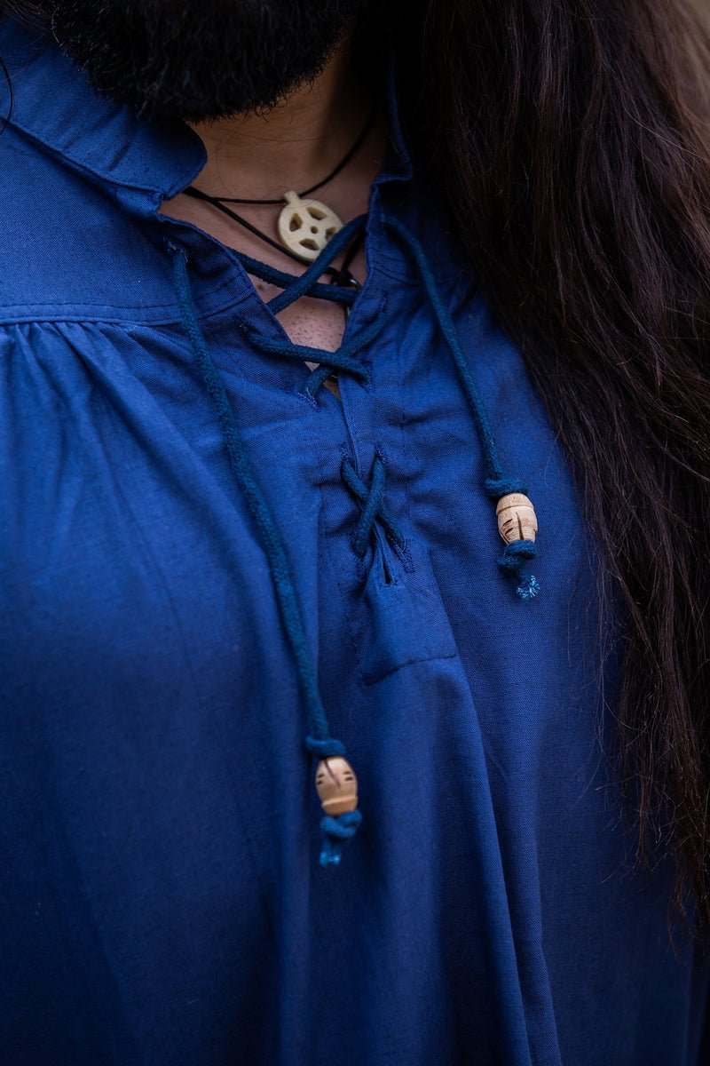 Camicia medievale, blu 