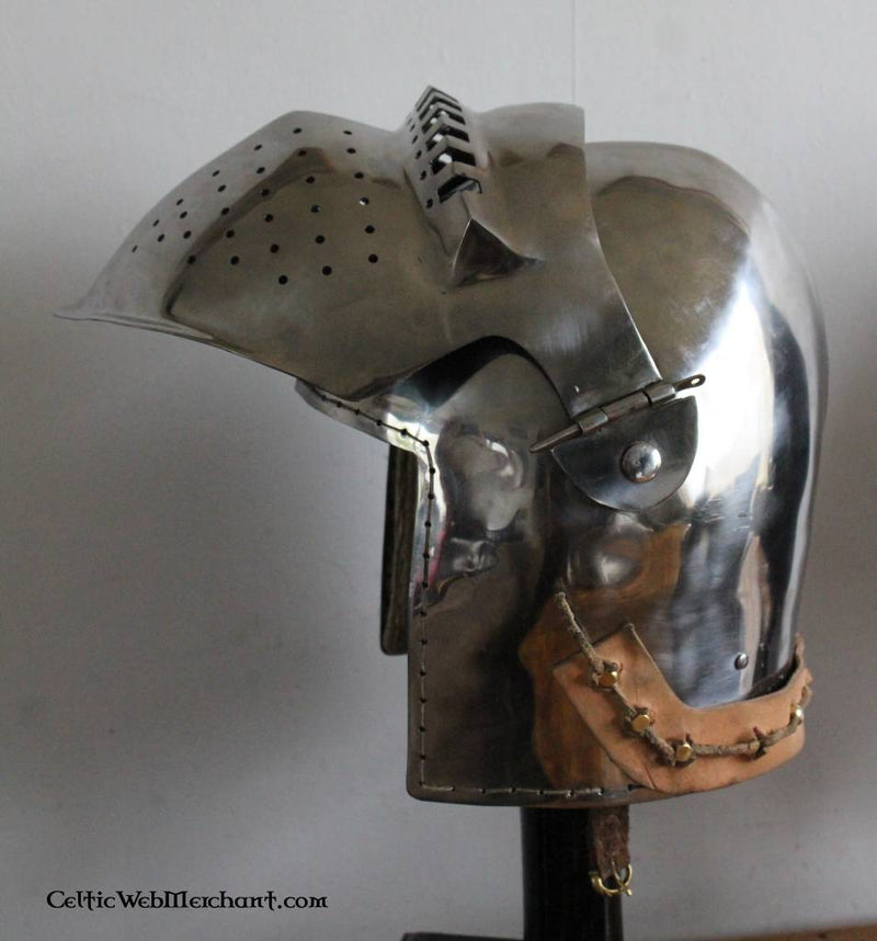 Laat 14e eeuwse bascinet, 2 mm (battle-ready)