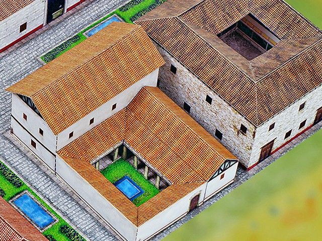 Maquette de ville romaine 