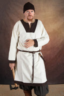 (Vroeg)middeleeuwse tuniek Clovis, naturel-bruin