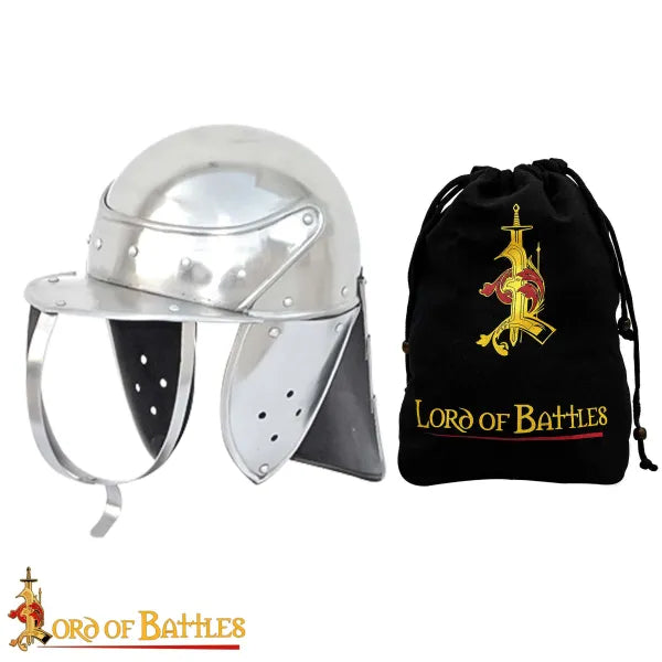 Casque à queue de homard du XVIIe siècle, 1-1,2 mm 