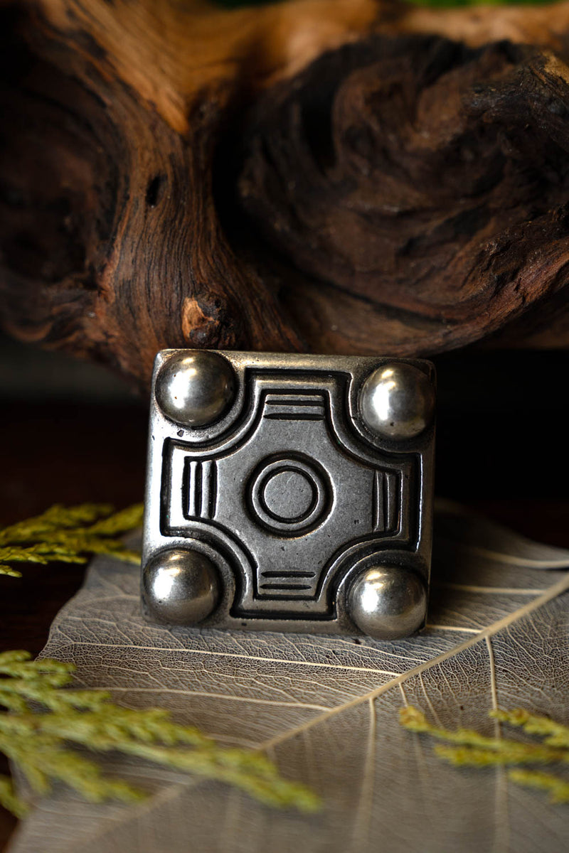 Allemaans bältesbeslag från Balingen, försilvrad 