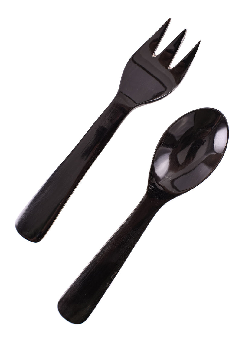 Juego de cubiertos de cuerno 