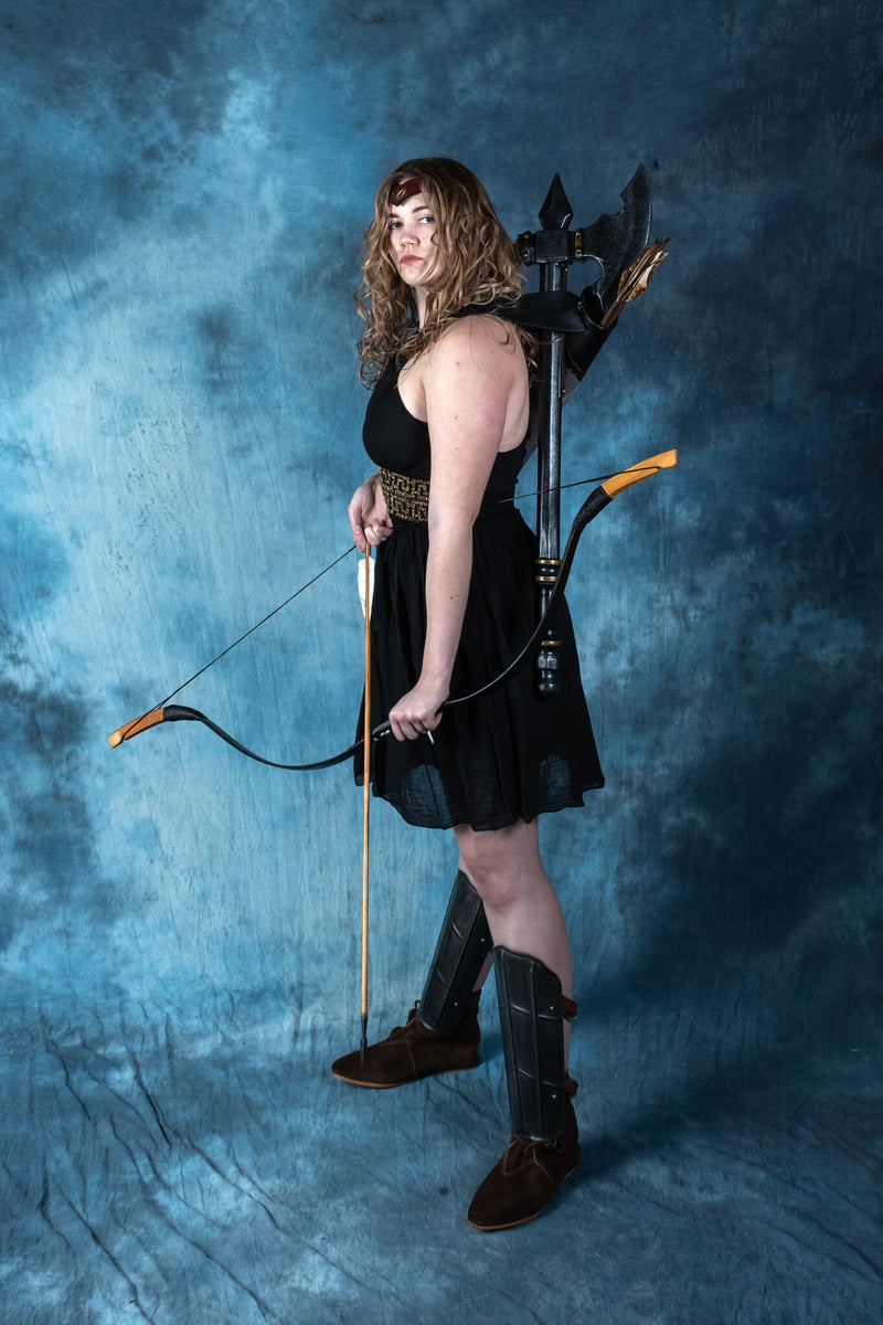 Godinnen Jurk Persephone kort, zwart