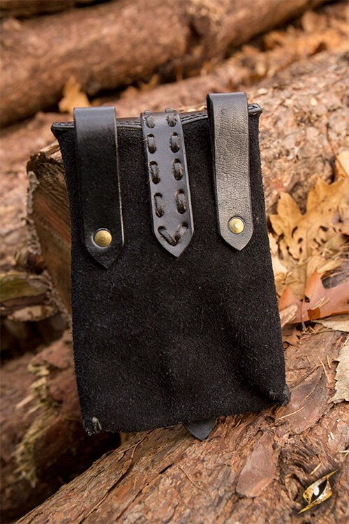 Square pouch Raymond, black