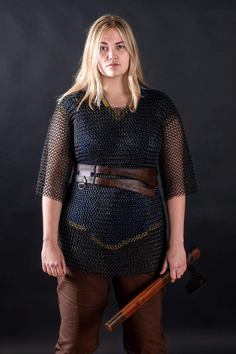 Haubergeon, negro, sin remaches 8 mm 