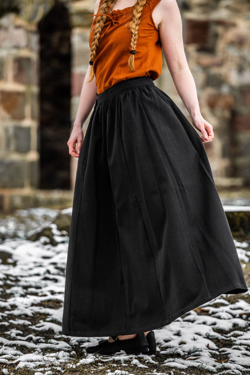 Middeleeuwse rok Konstanze, zwart