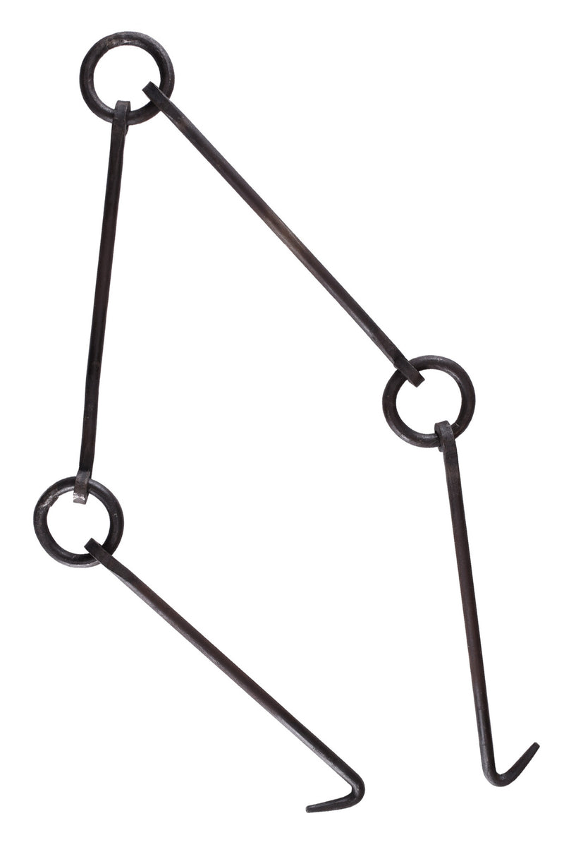 Handgesmede ketting voor pannen