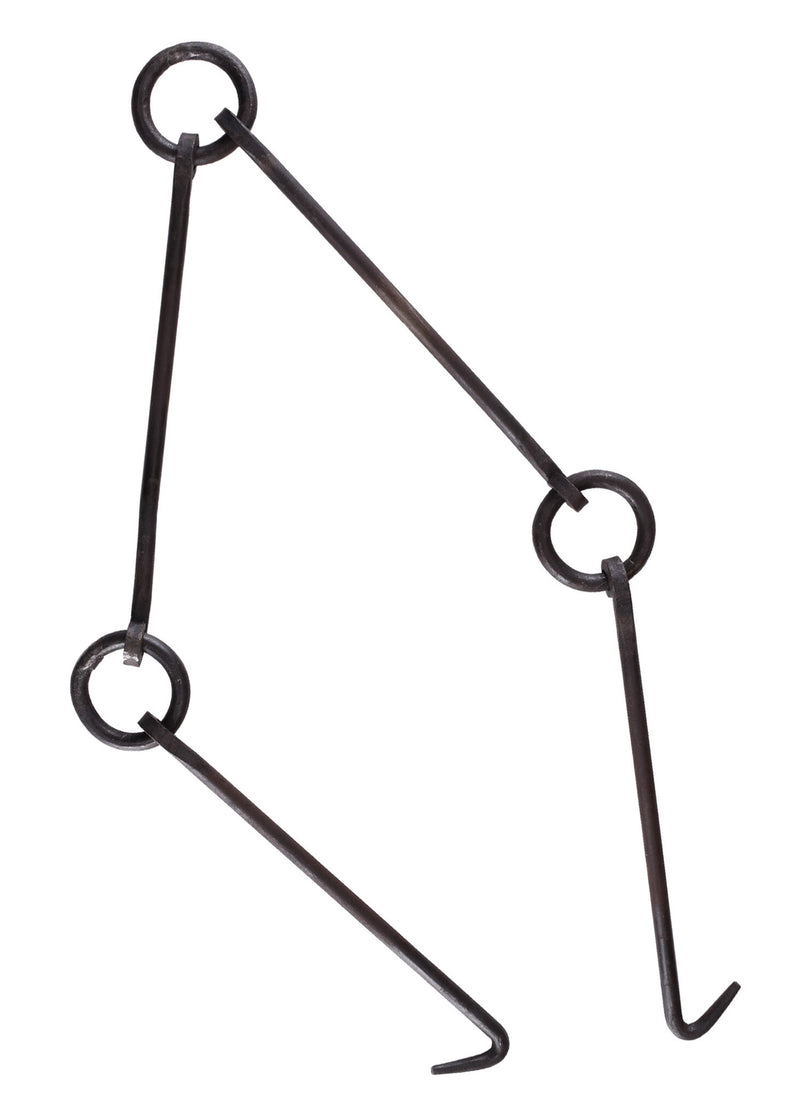 Handgesmede ketting voor pannen