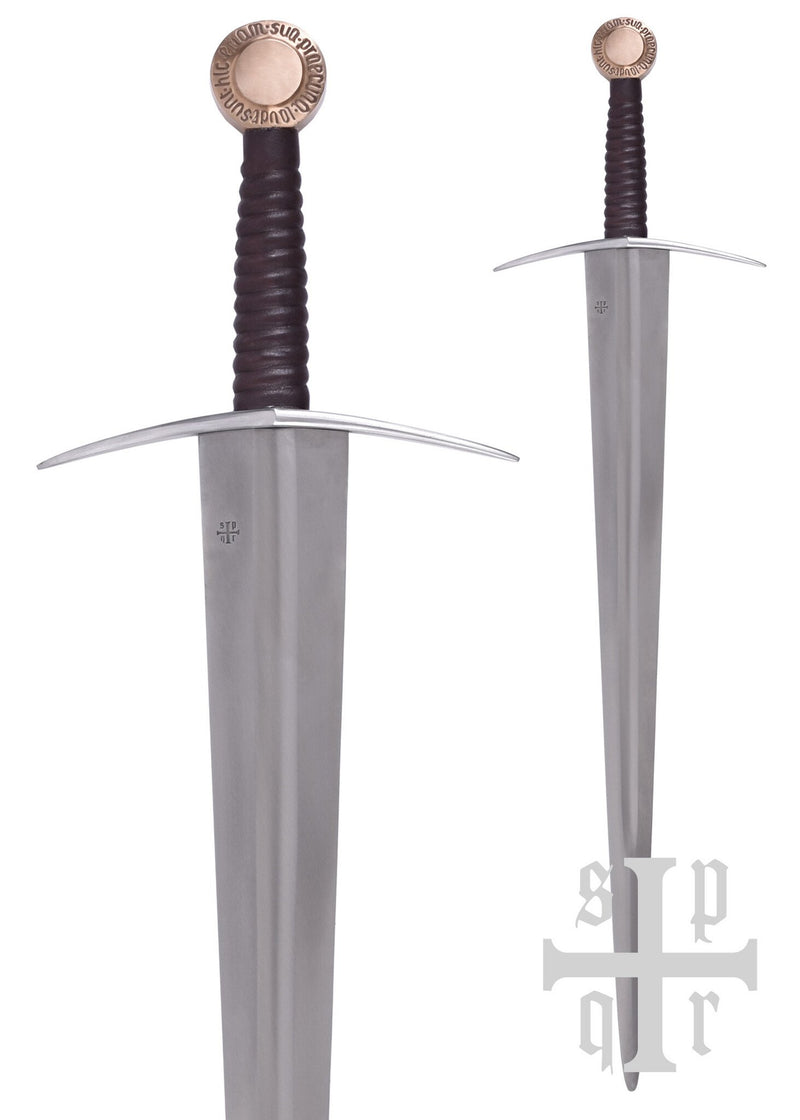 Middelalderlig sværd Oakeshott XIV, kobber, stump (battle-ready) 