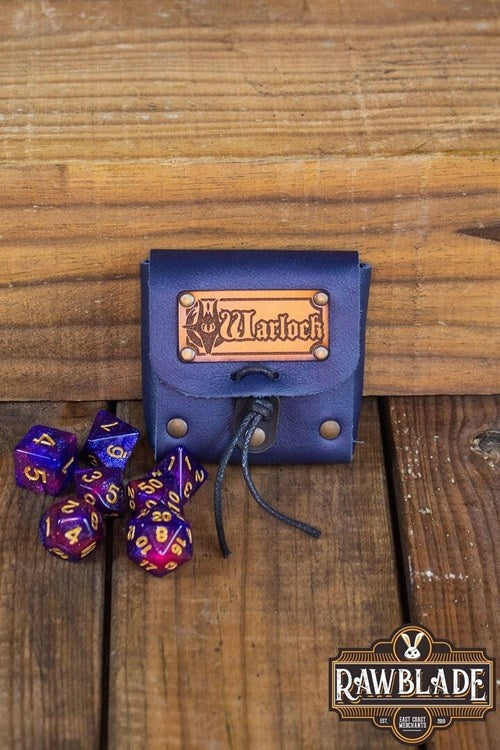 Dice bag met set dobbelstenen Warlock