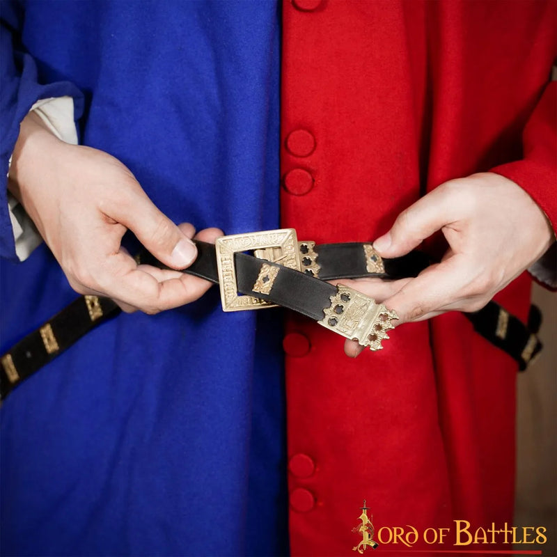 Medievale cintura Erik di Pomerania, nero, 130 cm 