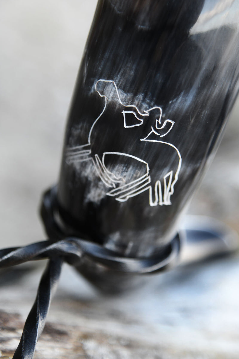 Drinkhoorn Odin met Sleipnir, 200-300 ml