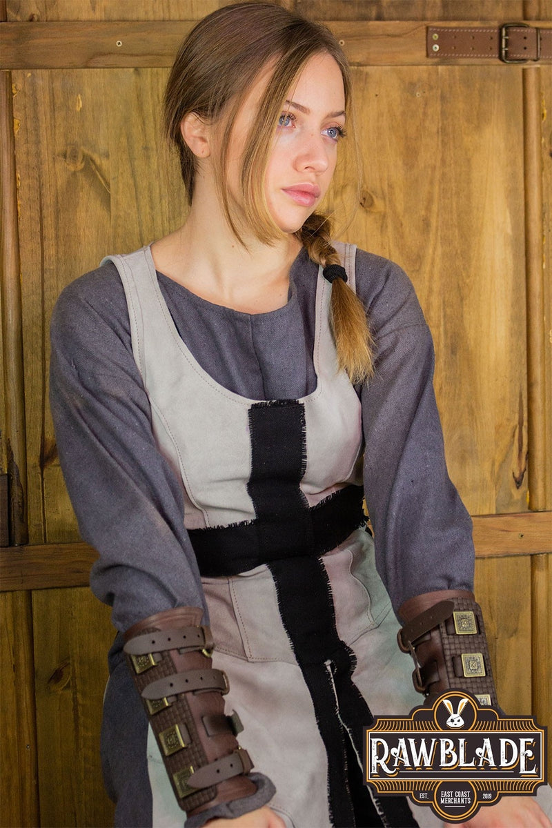 Cross Knight Tabard, kvinde - grå/sort