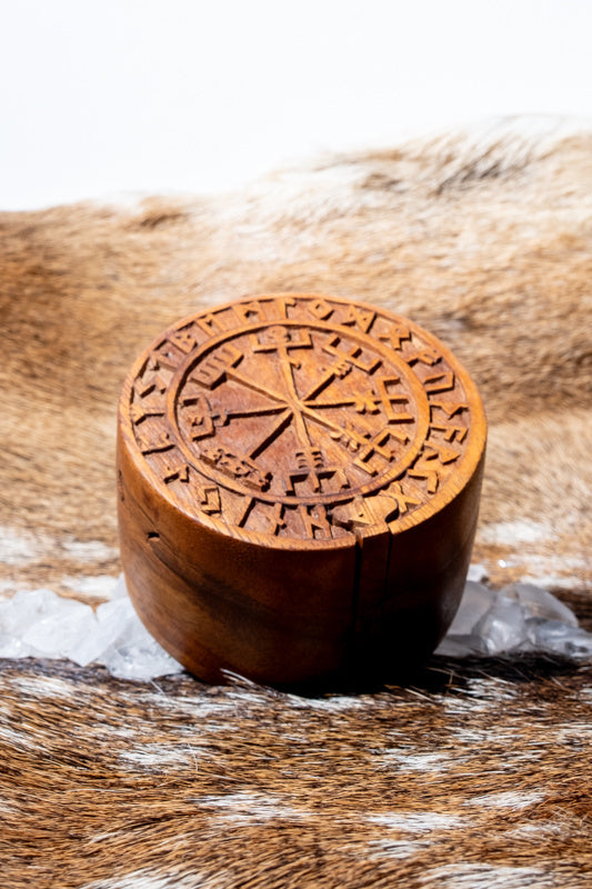 Sieradendoosje Vegvisir, hout