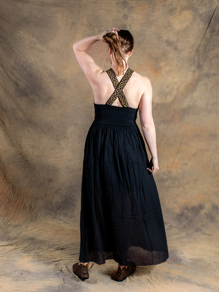 Godinnen Jurk Persephone, zwart