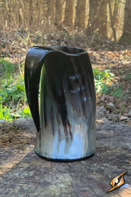 Viking horn cup Vegvisir light, 500-650 ml