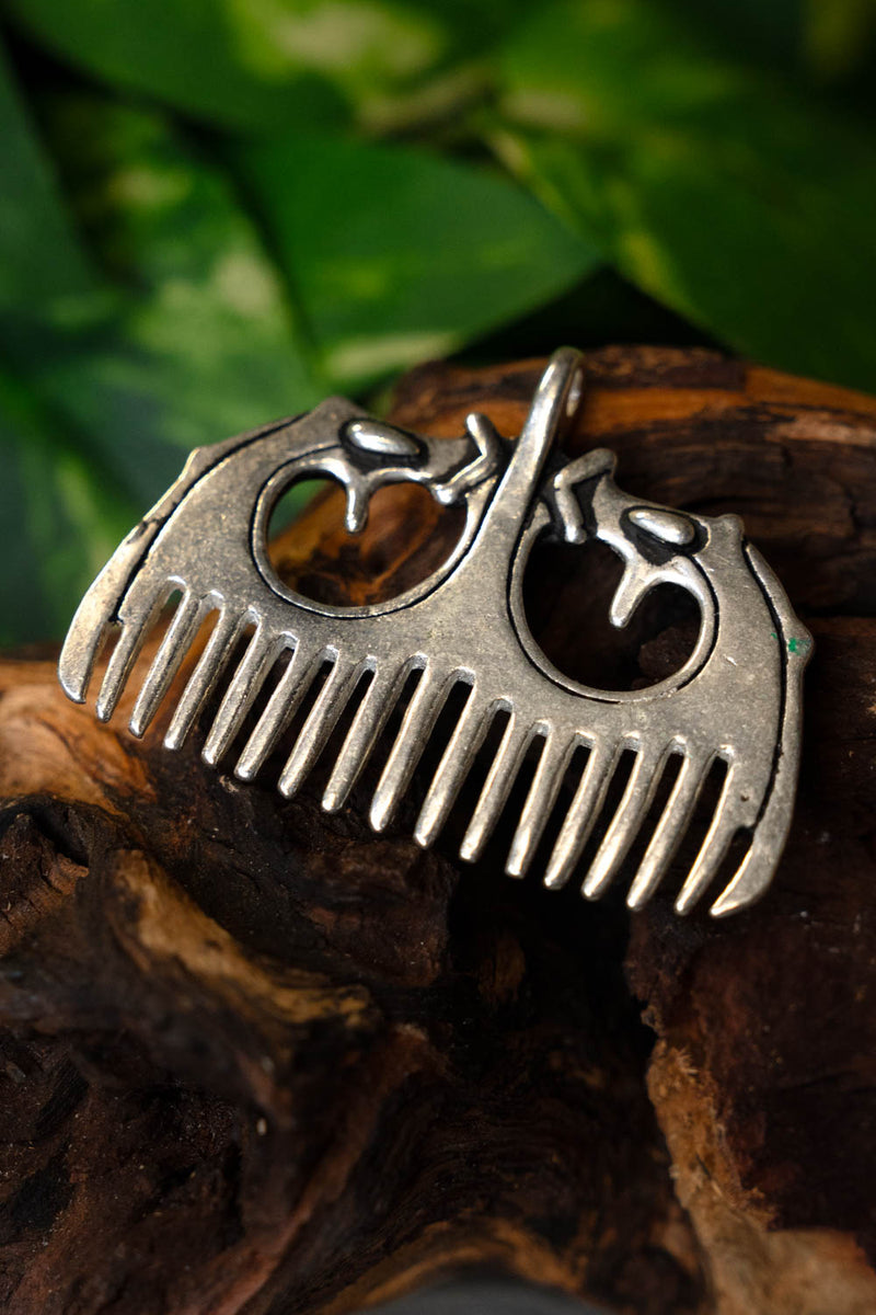 Vikingkam Ringerikestijl, verzilverd