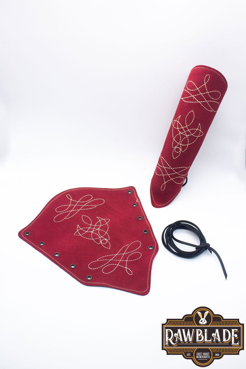 Vryla Premium bracers, onderarmbeschermers, rood