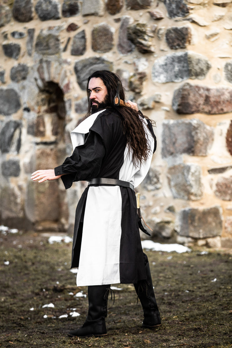 Sobreveste, a cuadros, negro-blanco 