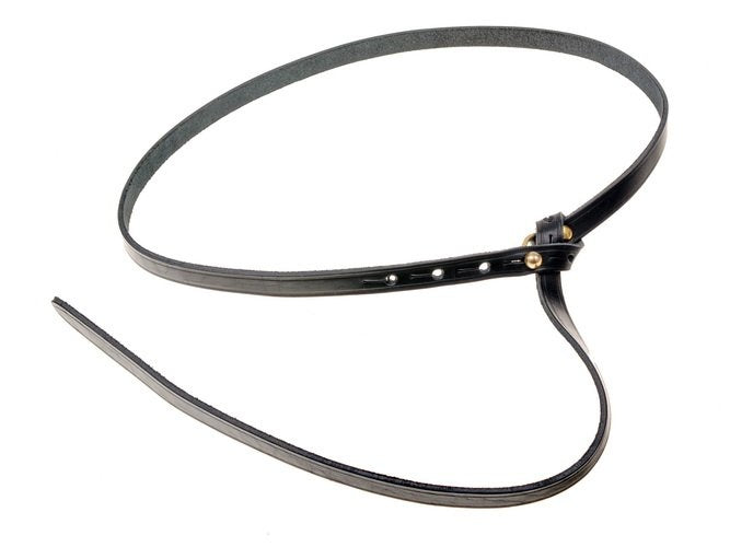 Keltiska La Tèneriem med bälteskrok, svart 