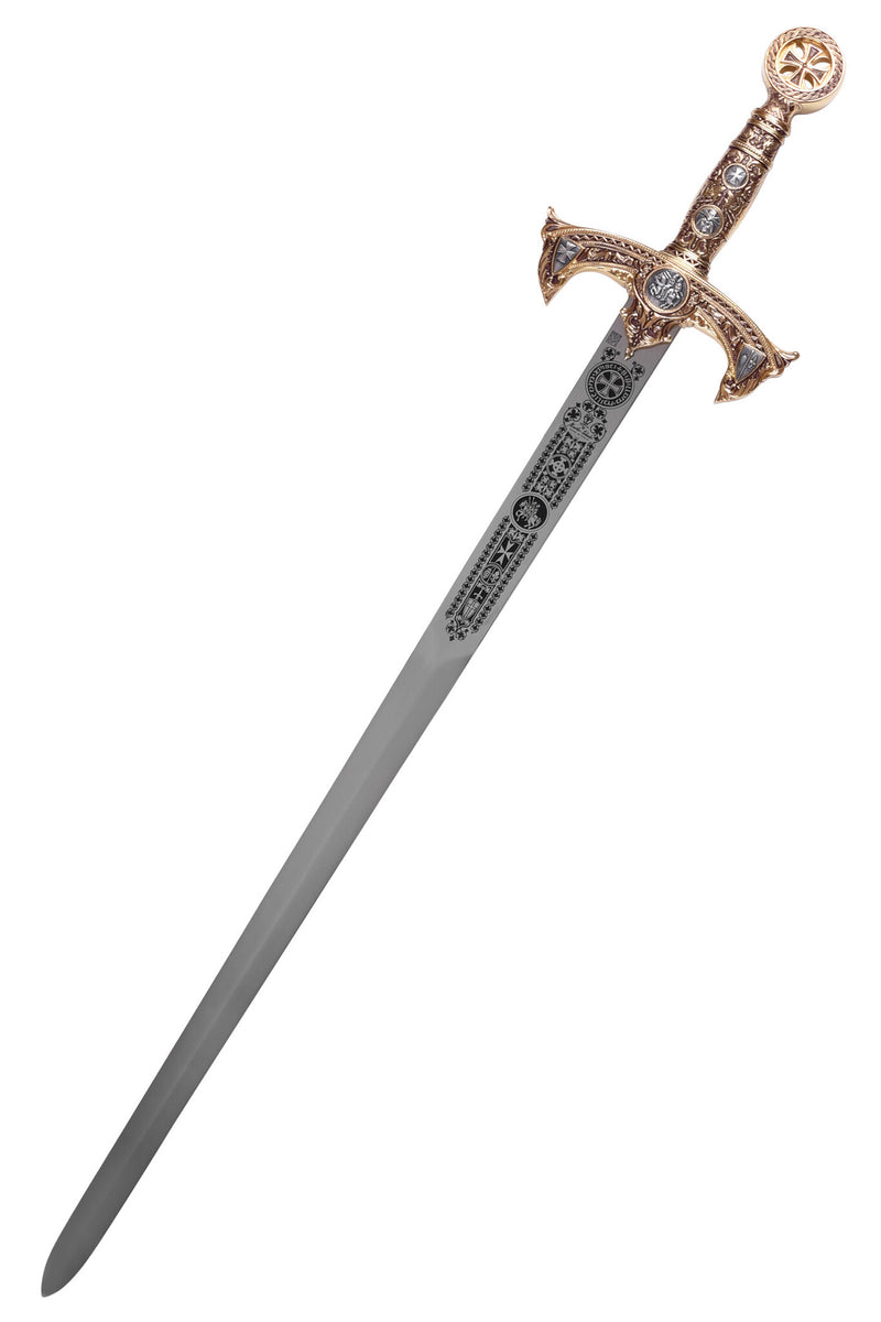 Épée des Templiers, semi-affûtée 