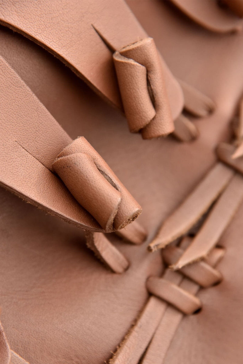 Viking laarzen met knopen, bruin