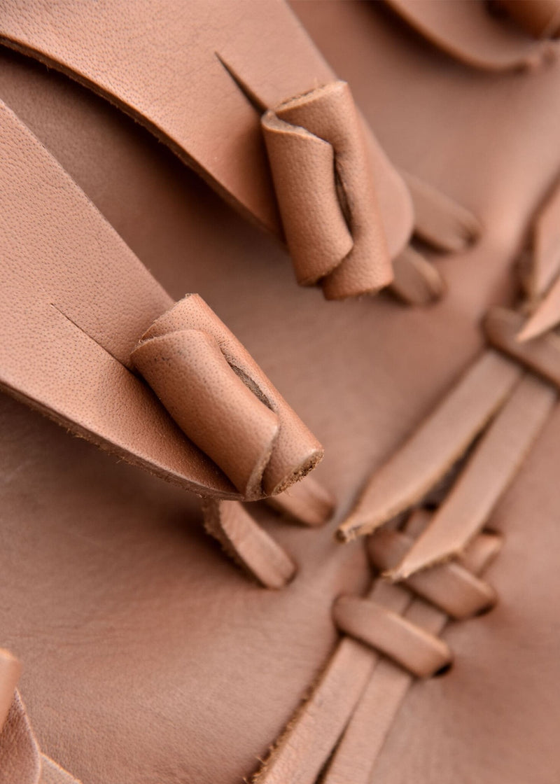 Viking laarzen met knopen, bruin