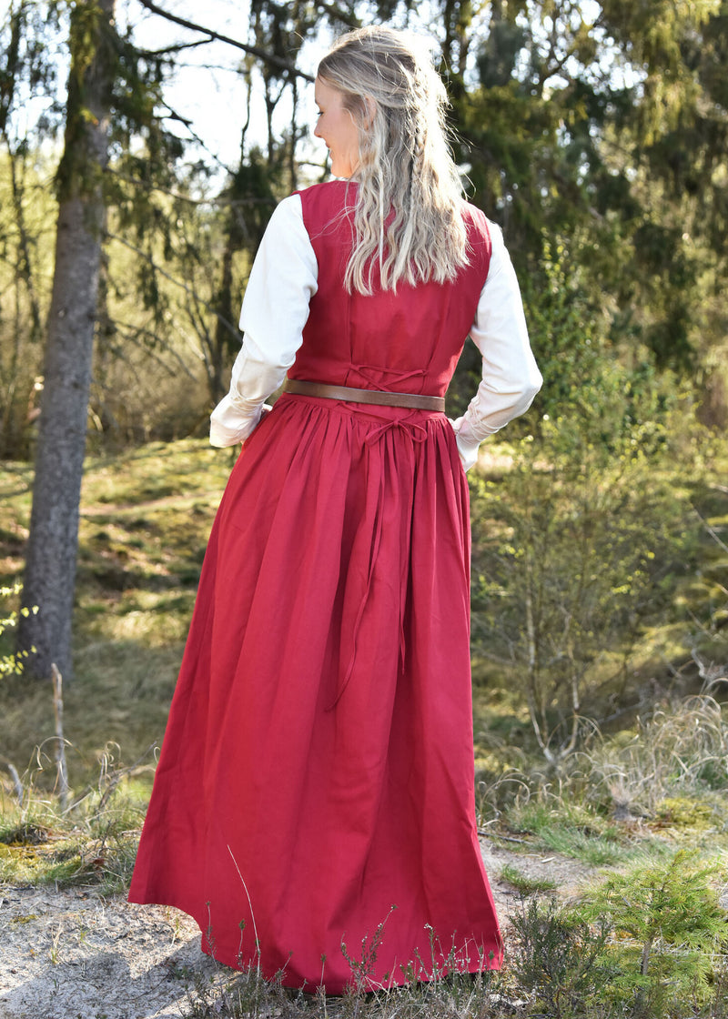 Medieval kirtle Lene, red