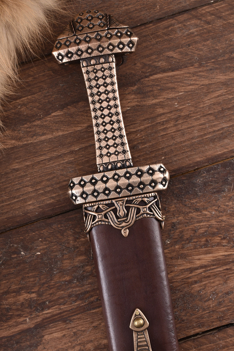 Espada vikinga Petersen tipo D, semi-afilado 