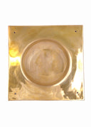 Messingen vierkante schildknop