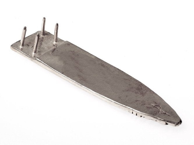 Viking bältesspänne Borre, försilvrad 