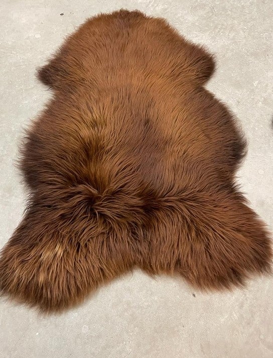Schapenvacht roestbruin